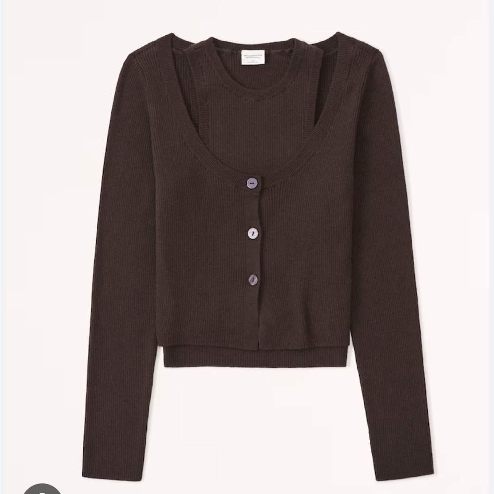 Abercrombie Scuba sweater tank and cardigan set